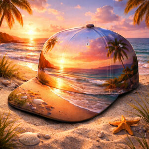 Beach Sunset Cap Coastal