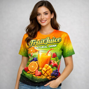 Fruit Juice Graphic T-Shirt Natural Drink