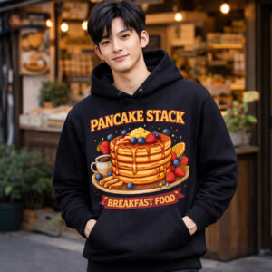 Pancake Stack Hoodie Breakfast Food