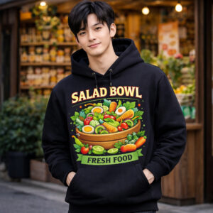 Salad Bowl Hoodie Fresh Food