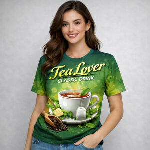 Tea Lover Graphic T-Shirt Classic Drink